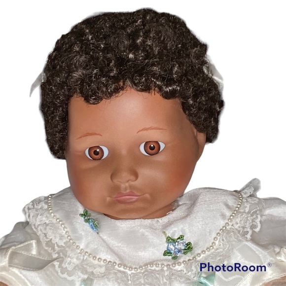 The Home Shopping Club Toys Vintage African American Porcelain Doll